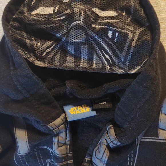 Star Wars Darth Vader Toddler Jacket With Cape 12 Months - Picture 3 of 4